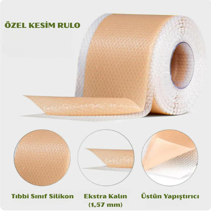 Yara İzi ve Kırışıklık Kapatıcı Silkon Bant