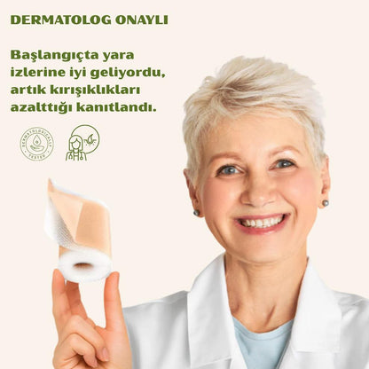 Yara İzi ve Kırışıklık Kapatıcı Silkon Bant