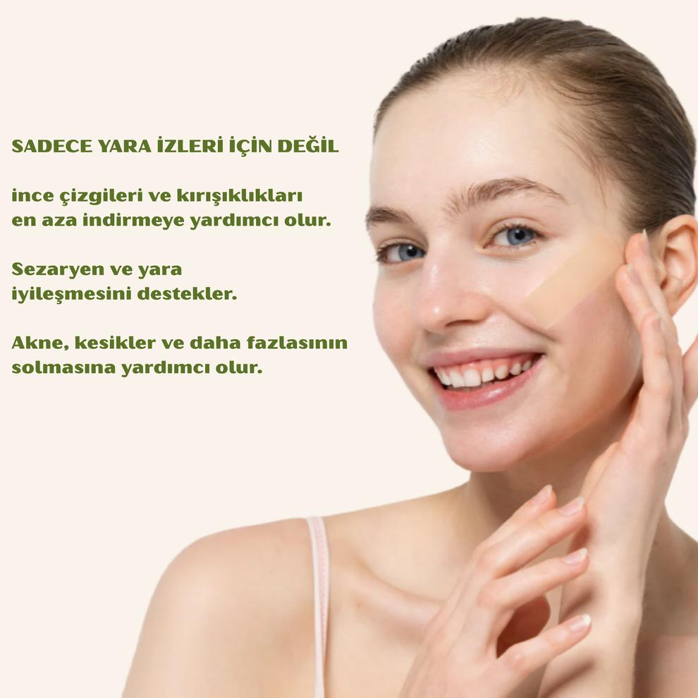 Yara İzi ve Kırışıklık Kapatıcı Silkon Bant